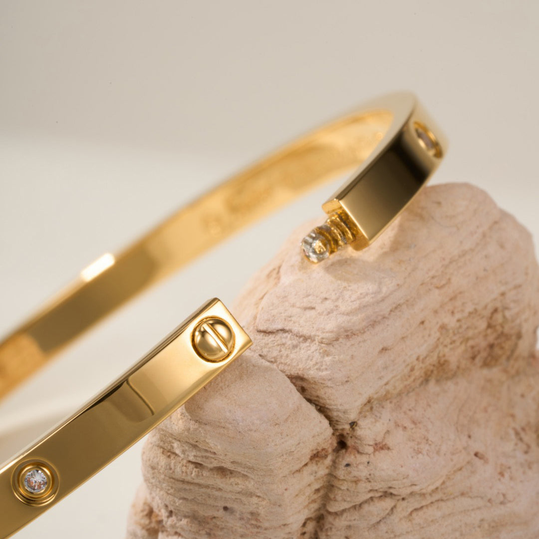 [AURORA]LOVE BRACELET 3.65MM 6 DIAMONDS