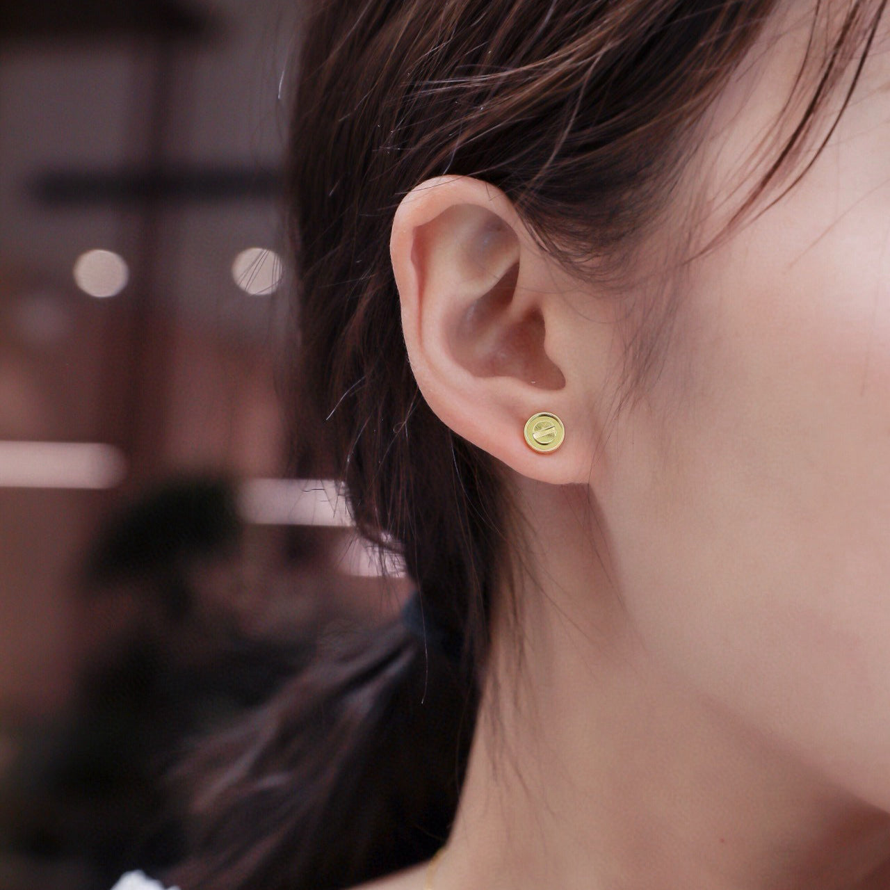 [AURORA]LOVE EARRINGS 7.2MM