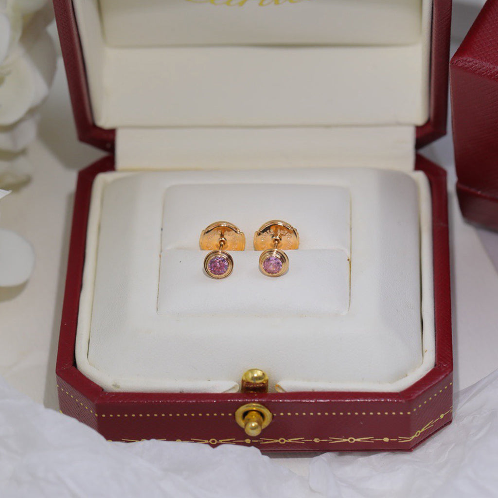 [AURORA]DAMOUR PING DIAMOND EARRINGS