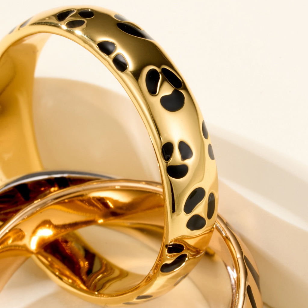 [AURORA] TRINITY  RING LEOPARD PRINT