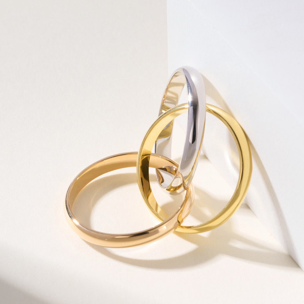 [AURORA]TRINITY 2.5MM RING COLLECTION
