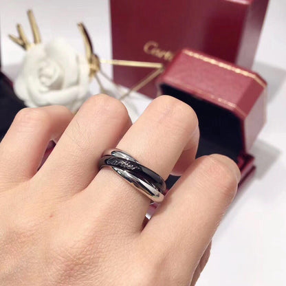 [AURORA]TRINITY 3.2MM RING BLACK CERAMIC