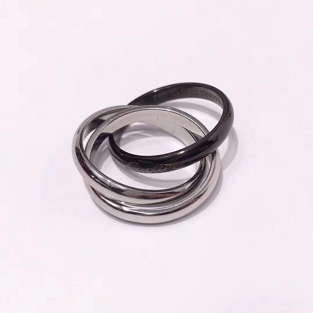 [AURORA]TRINITY 3.2MM RING BLACK CERAMIC