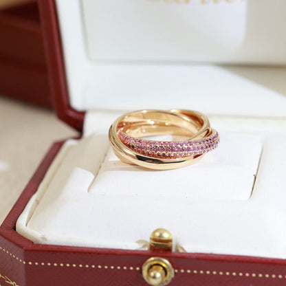[AURORA]TRINITY 3.2MM RING PINK DIAMOND