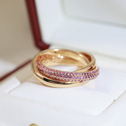 [AURORA]TRINITY 3.2MM RING PINK DIAMOND