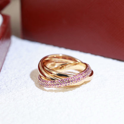 [AURORA]TRINITY 3.2MM RING PINK DIAMOND
