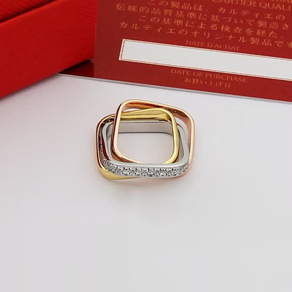 [AURORA] TRINITY 3.5MM CUSHION RING COLLECTION