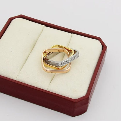 [AURORA] TRINITY 3.5MM CUSHION RING COLLECTION