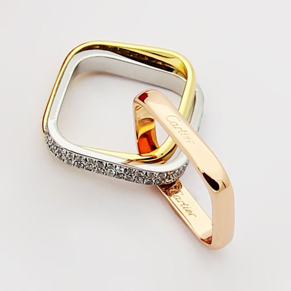 [AURORA] TRINITY 3.5MM CUSHION RING COLLECTION