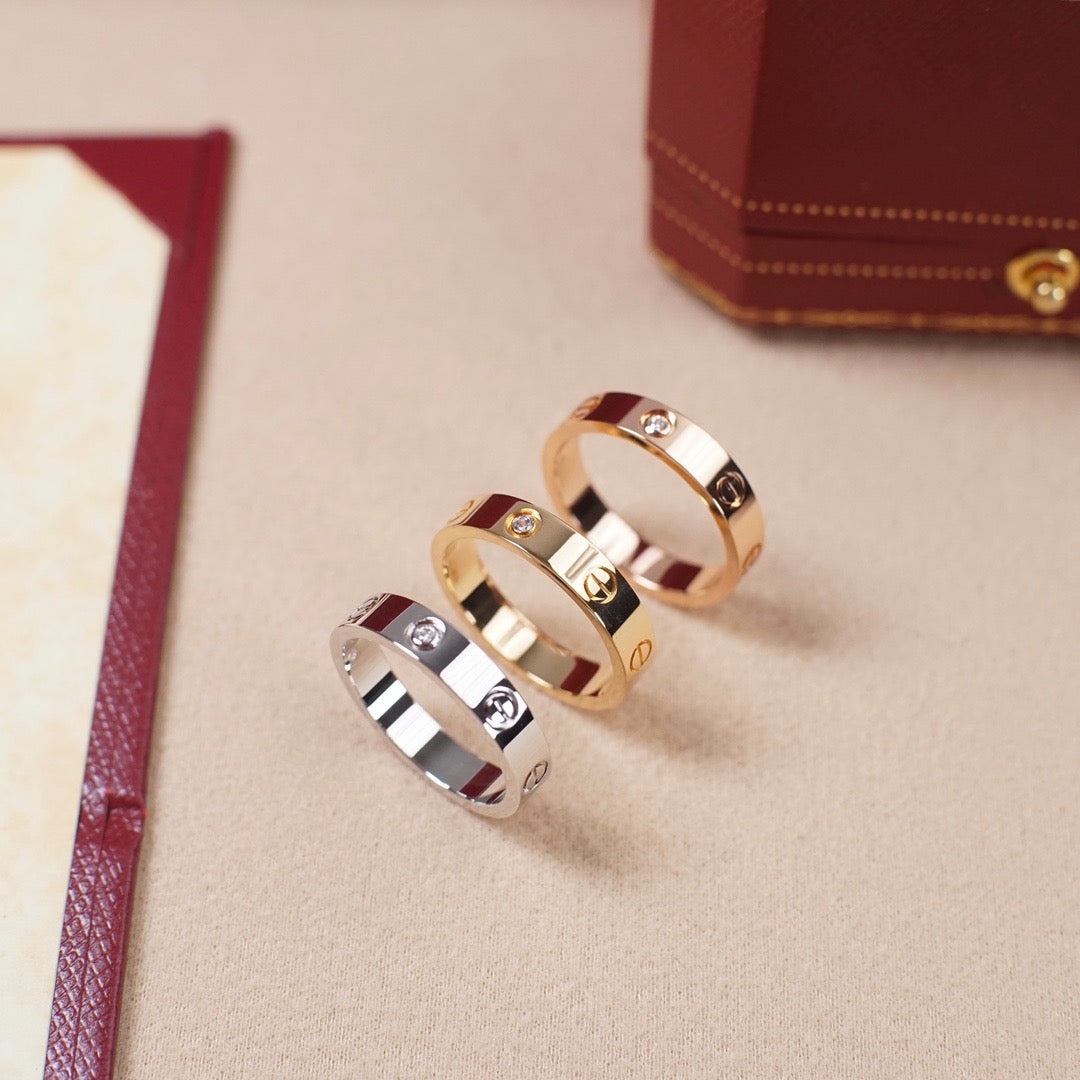 [AURORA]LOVE 4MM 1 DIAMOND RING