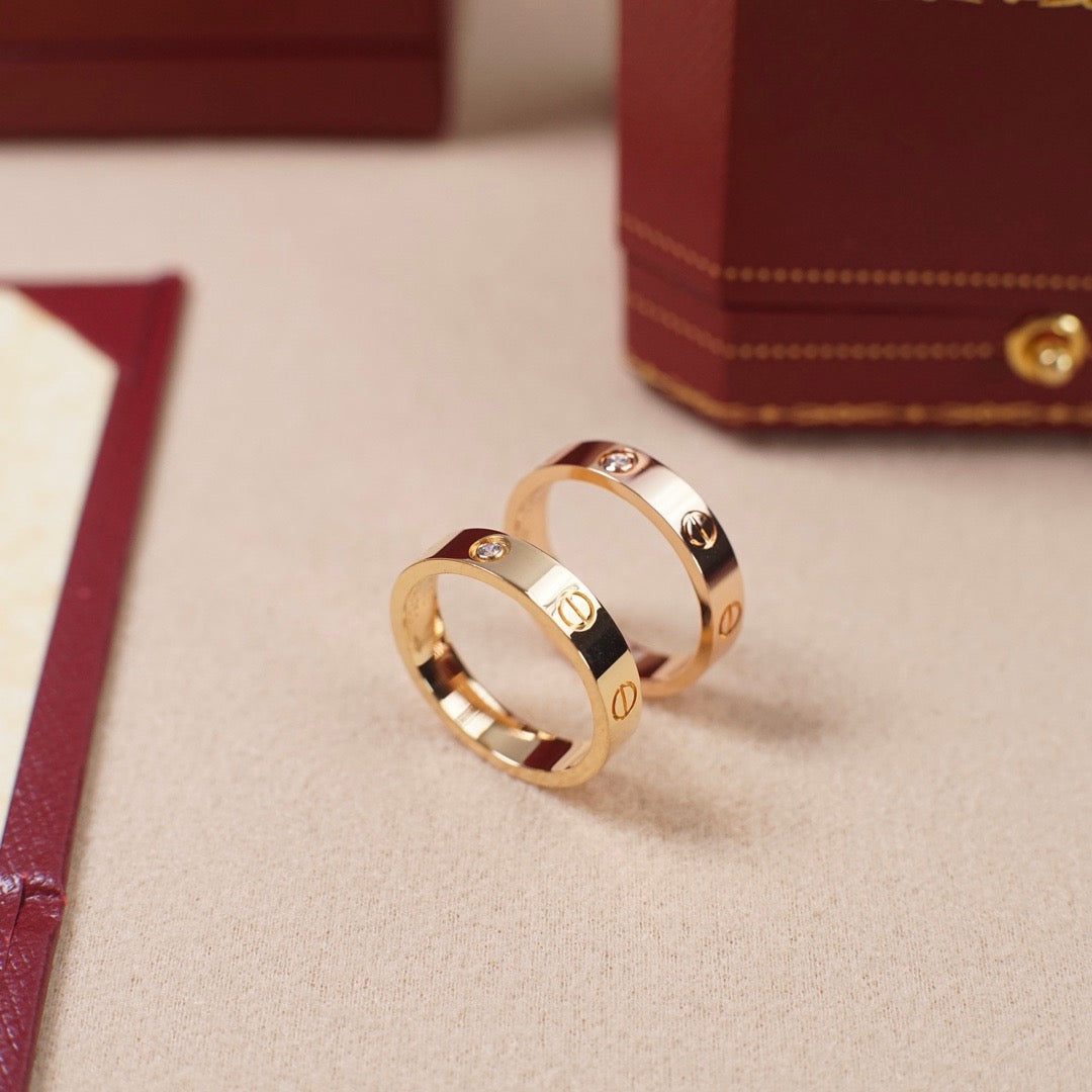 [AURORA]LOVE 4MM 1 DIAMOND RING