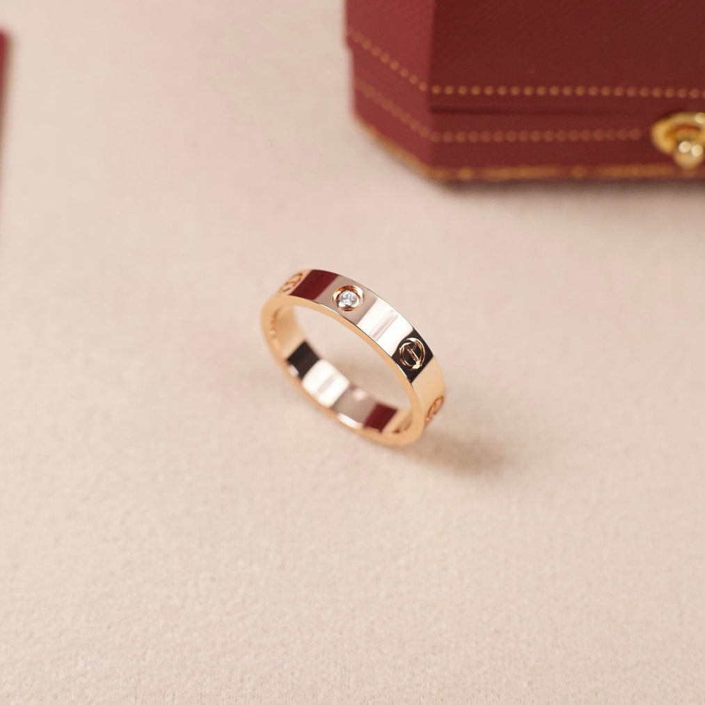 [AURORA]LOVE 4MM 1 DIAMOND RING