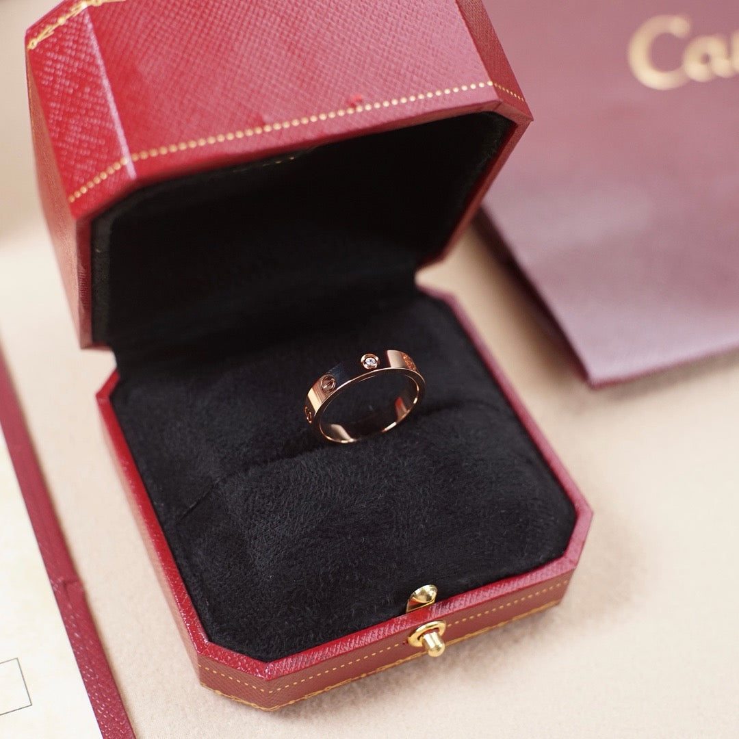 [AURORA]LOVE 4MM 1 DIAMOND RING