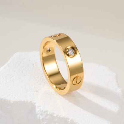 [AURORA]LOVE 4MM 1 DIAMOND RING