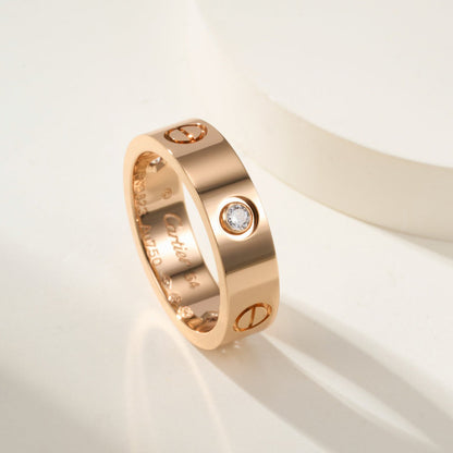 [AURORA]LOVE 4MM 1 DIAMOND RING