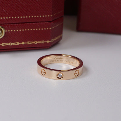 [AURORA]LOVE 4MM 1 DIAMOND RING