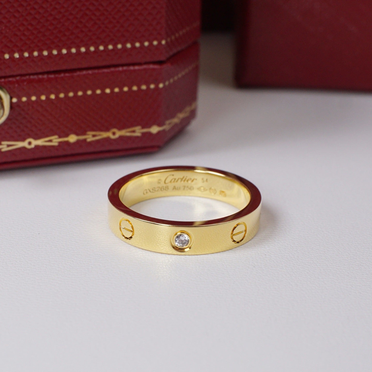 [AURORA]LOVE 4MM 1 DIAMOND RING