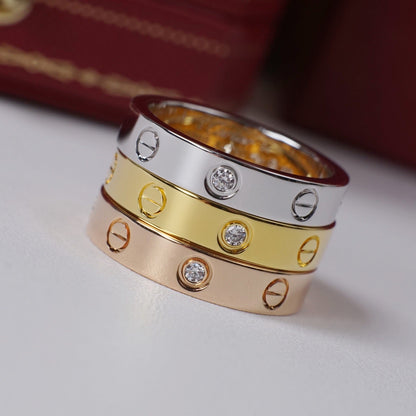 [AURORA]LOVE 4MM 1 DIAMOND RING