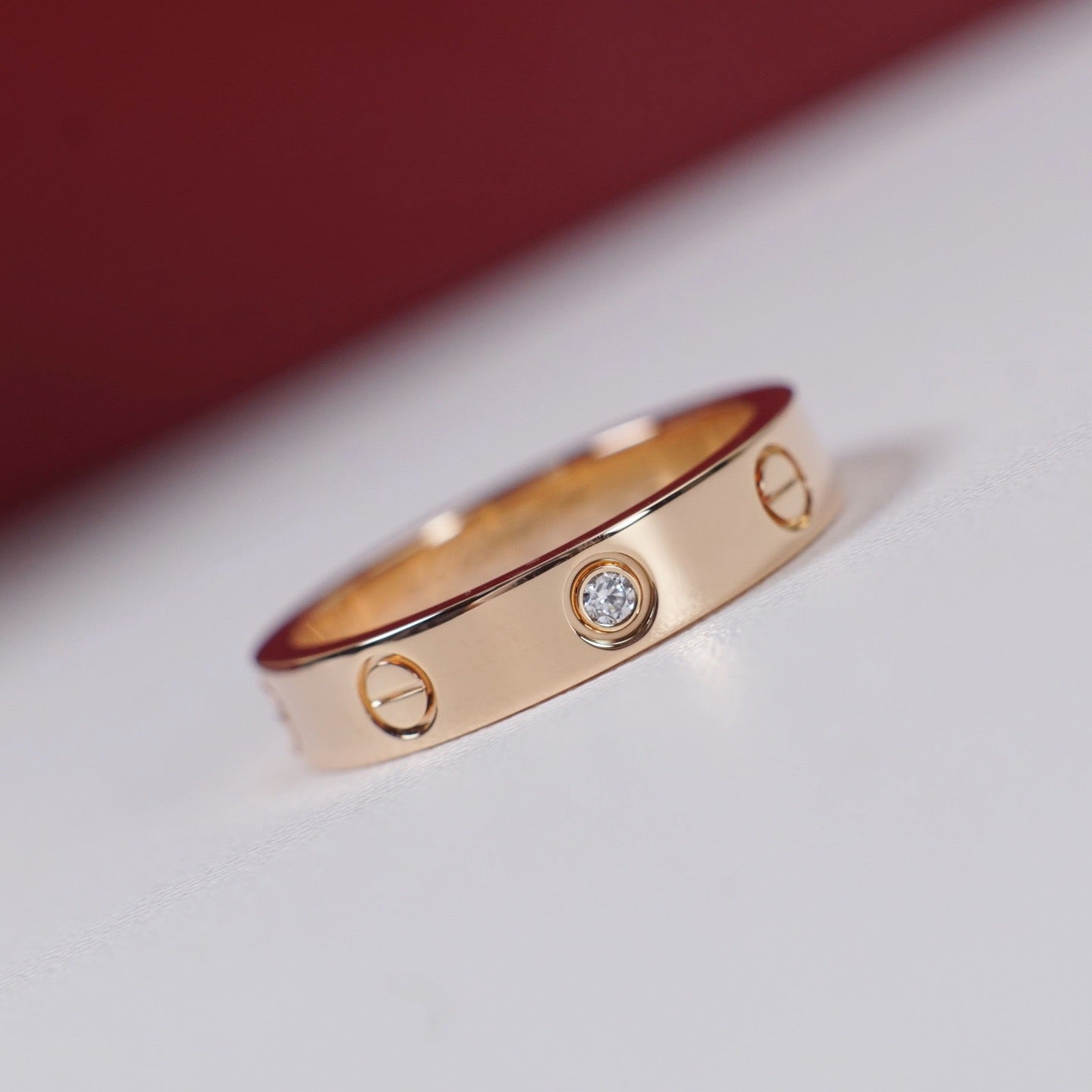 [AURORA]LOVE 4MM 1 DIAMOND RING