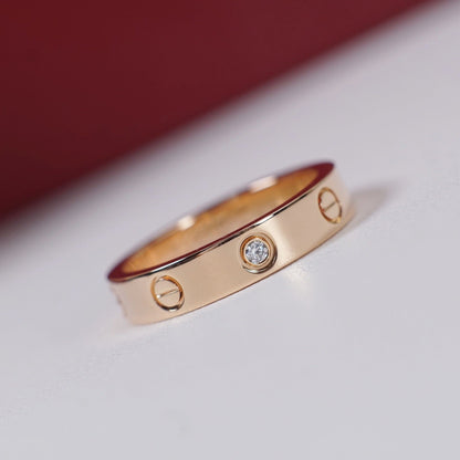 [AURORA]LOVE 4MM 1 DIAMOND RING