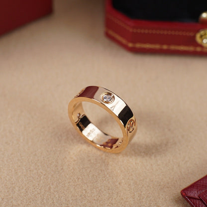 [AURORA]LOVE 5.5MM 3 DIAMOND RING