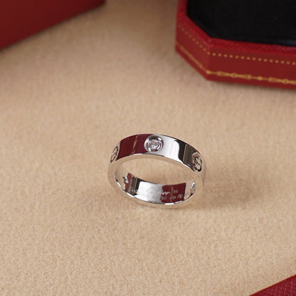 [AURORA]LOVE 5.5MM 3 DIAMOND RING