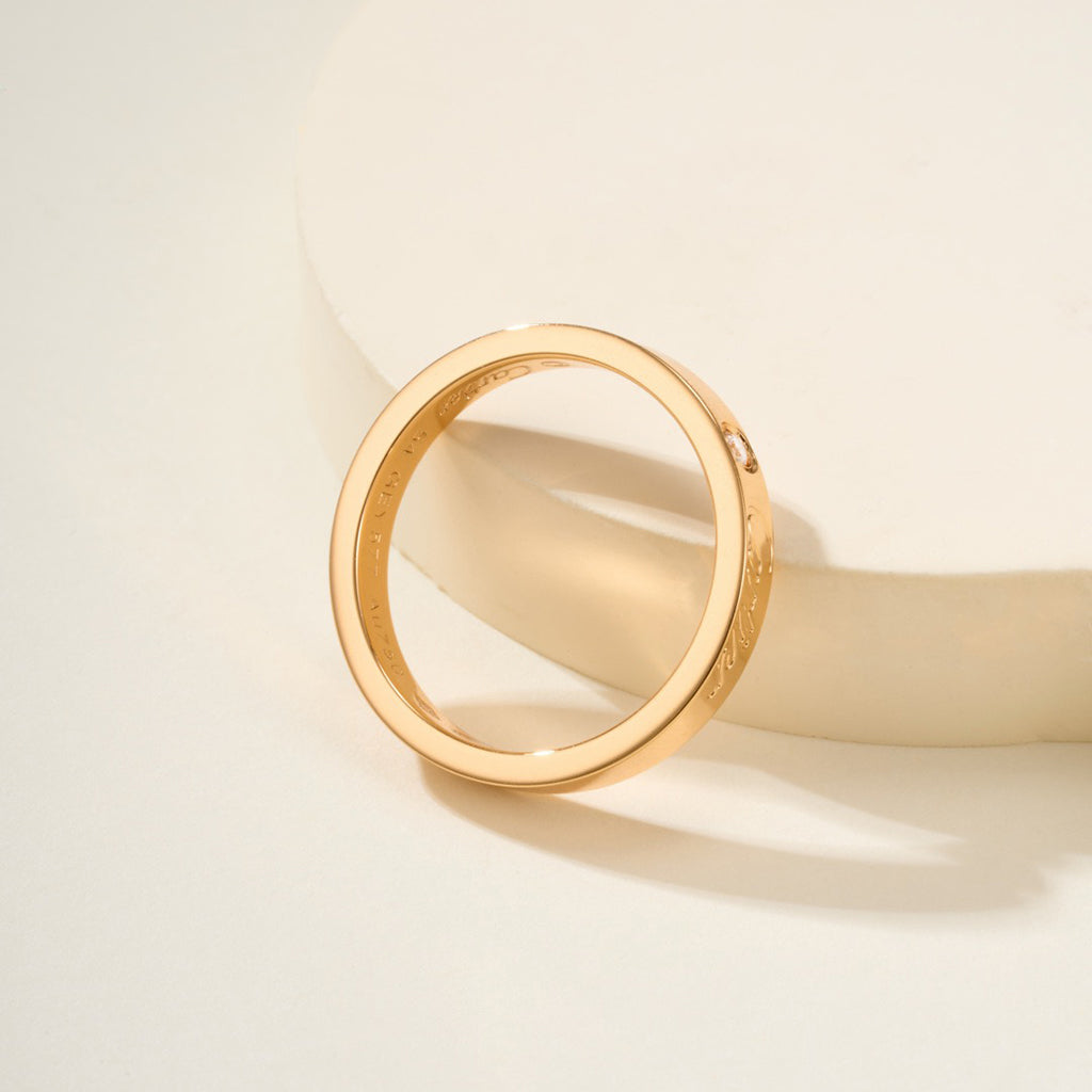 [AURORA]LOVE RING 4MM 1 DIAMOND