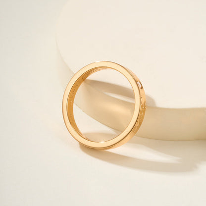 [AURORA]LOVE RING 4MM 1 DIAMOND