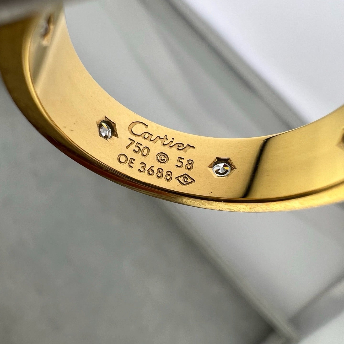 [AURORA]LOVE 5.5MM FULL-PAVE 6-DIAMOND RING