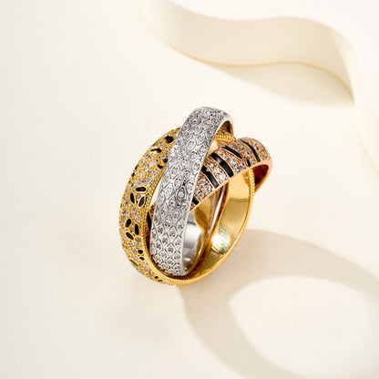 [AURORA] TRINITY  RING LEOPARD PRINT