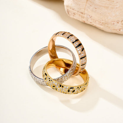[AURORA] TRINITY  RING LEOPARD PRINT