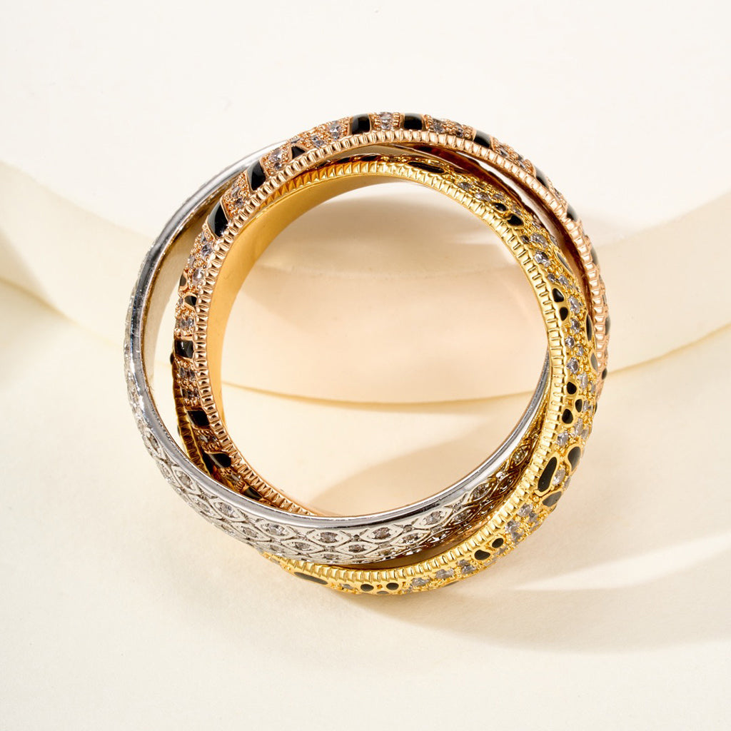 [AURORA] TRINITY  RING LEOPARD PRINT