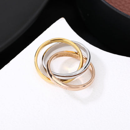 [AURORA] TRINITY 3.2MM RING COLLECTION