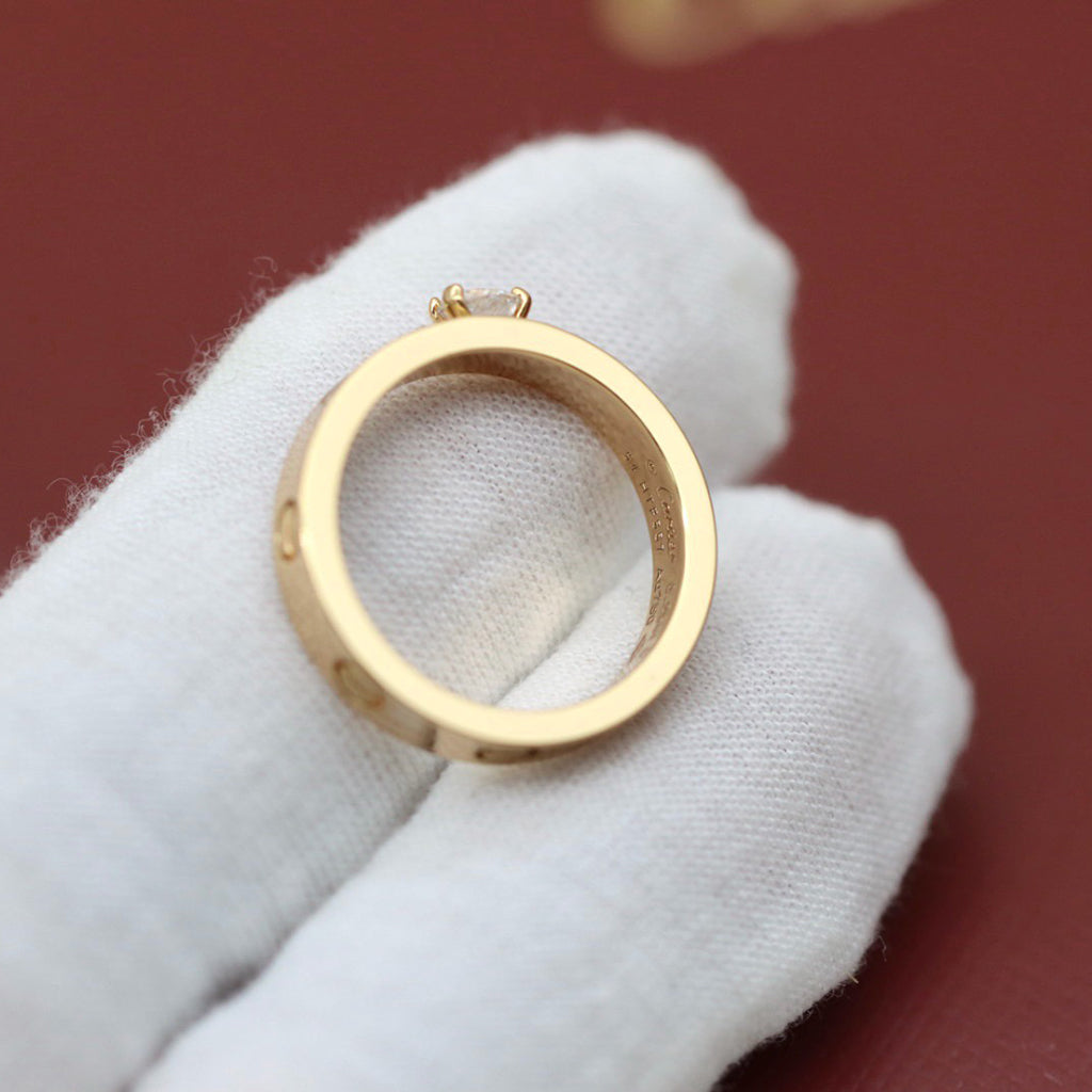 [AURORA]LOVE RING 3.6MM 1 BIG DIAMOND