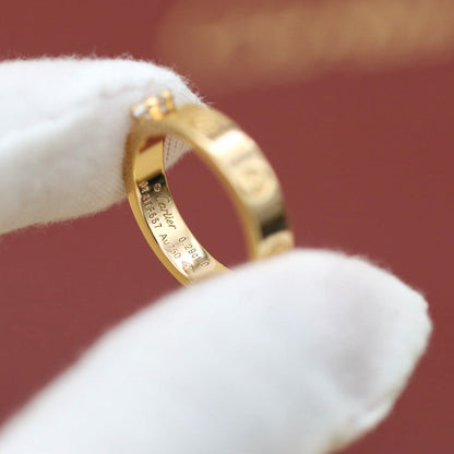 [AURORA]LOVE RING 3.6MM 1 BIG DIAMOND