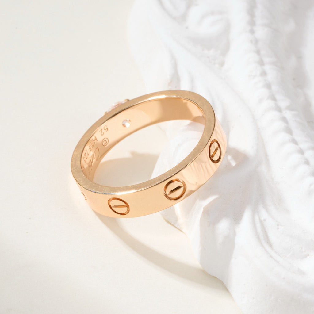 [AURORA]LOVE RING 3.6MM 1 BIG DIAMOND