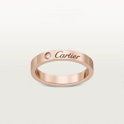 [AURORA]LOVE RING 4MM 1 DIAMOND