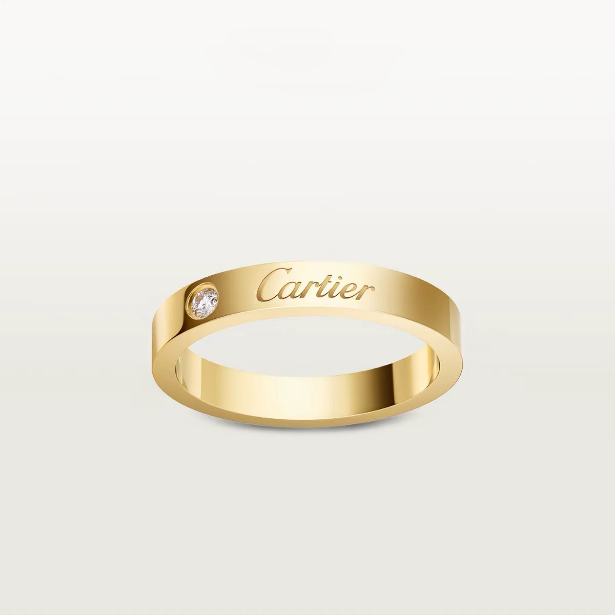 [AURORA]LOVE RING 4MM 1 DIAMOND
