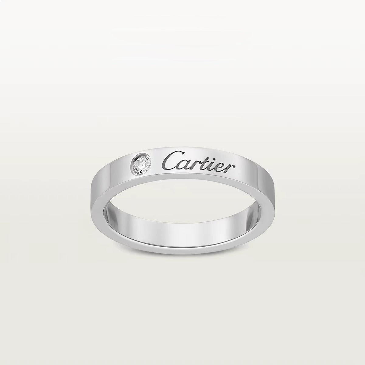 [AURORA]LOVE RING 4MM 1 DIAMOND
