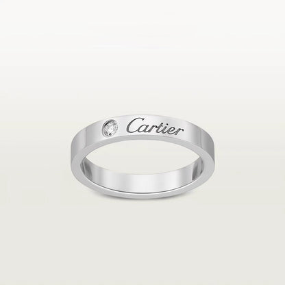 [AURORA]LOVE RING 4MM 1 DIAMOND