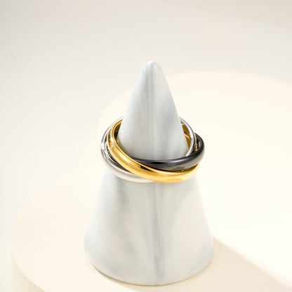 [AURORA]TRINITY 3.2MM RING BLACK CERAMIC