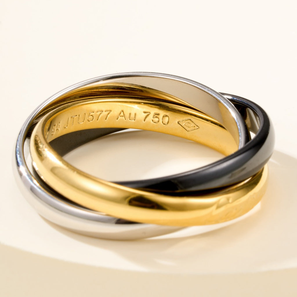 [AURORA]TRINITY 3.2MM RING BLACK CERAMIC