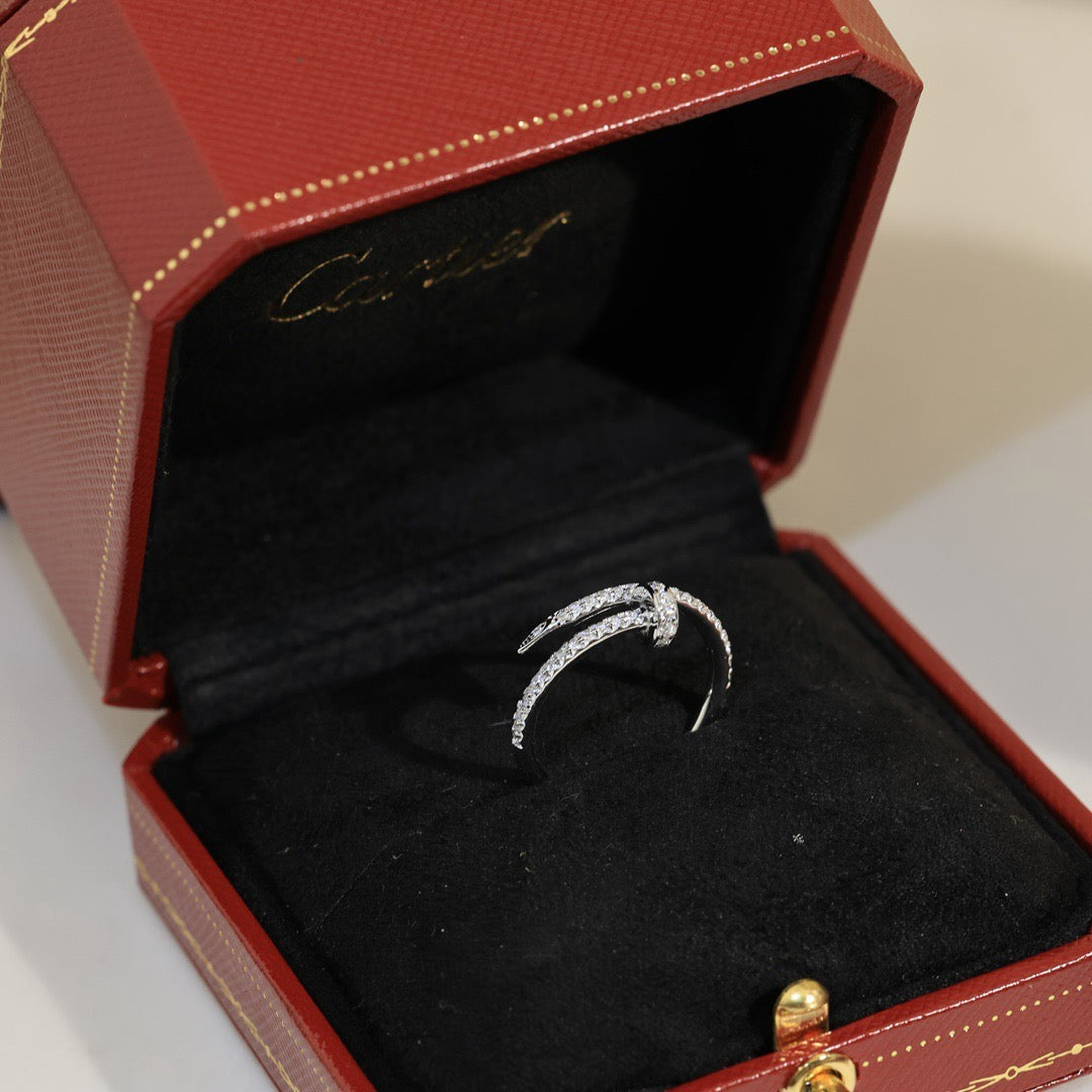 [AURORA]JUSTE 1.8MM FULL DIAMOND RING