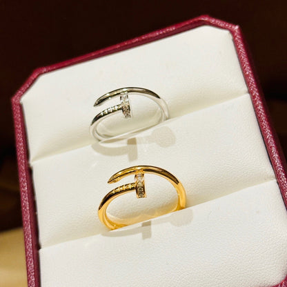 [AURORA]JUSTE 1.8MM HALF DIAMOND RING