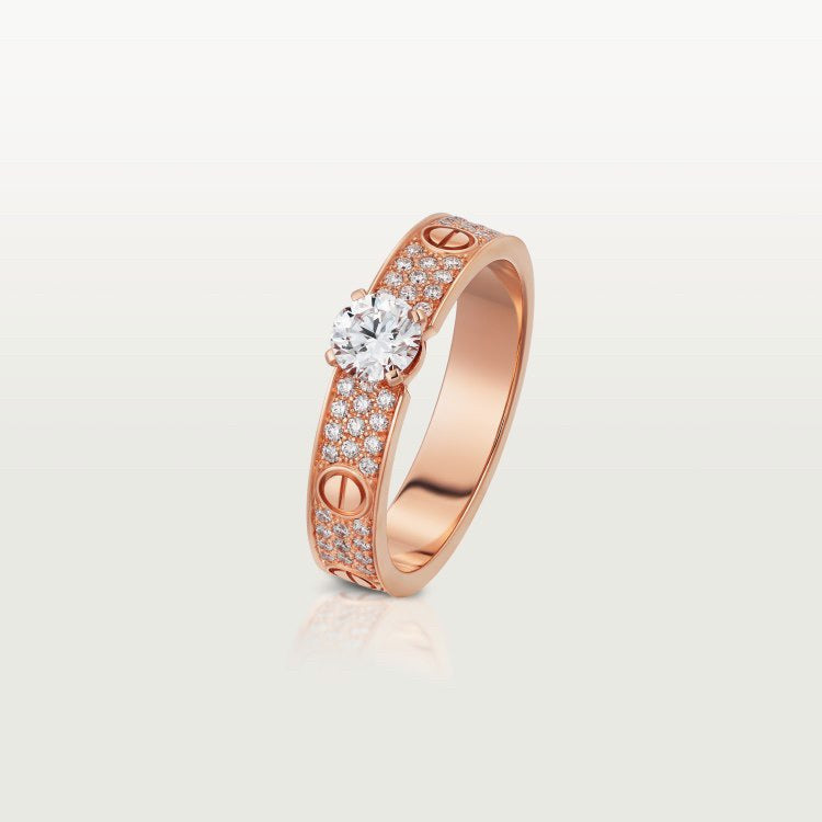 [AURORA]LOVE RING 3.6MM 1 BIG DIAMOND FULL DIAMOND