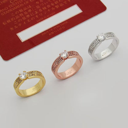 [AURORA]LOVE RING 3.6MM 1 BIG DIAMOND FULL DIAMOND