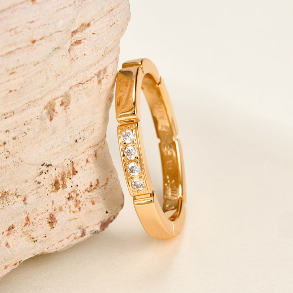 [AURORA]MAILLON PANTHERE 4 DIAMOND RING