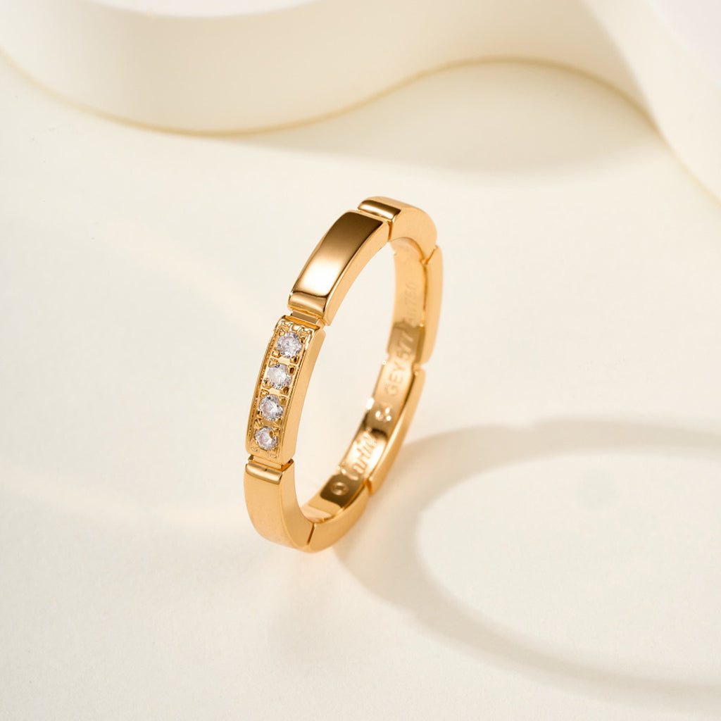 [AURORA]MAILLON PANTHERE 4 DIAMOND RING