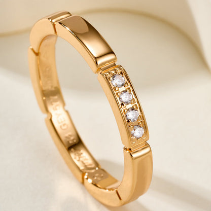 [AURORA]MAILLON PANTHERE 4 DIAMOND RING