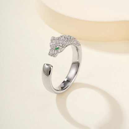 [AURORA]PANTHERE HALF DIAMOND SMALL RING